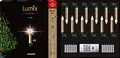 Produktbild: Lumix® kabellose LED Christbaumkerzen Weihnachtsbaumkerzen 12er Basis-Set SuperLight Flame Metallic Mini Gold 9cm warmweiß inkl. Fernbedienung 77143