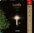 Produktbild: lumix LED-Christbaumkerzen LUMIX SuperLight Flame Mini Metallic Gold Basis