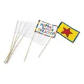Produktbild: Färben - Leinwandflags mit Stick White, 12 Set von 12