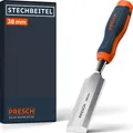Produktbild: Presch Stechbeitel 38mm - Profi Stemmeisen mit 25° Keilwinkel - Vorgeschliffen