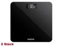 Produktbild: 2 Stück RENPHO Personenwaage Körperwaage mit Hochpräzisions-Sensoren Digital