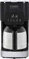 Produktbild: Caso Filterkaffeemaschine Coffee Taste&Style Thermo 10 Tassen Edelstahl Schwarz
