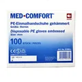 Produktbild: Lebensmittelhandschuhe PE Ampri Med Comfort transparent L Dispenser Polyethylen Lebensmittelhandschuhe gehämmert