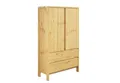 Produktbild: OTTO home Wäscheschrank Luven (B/H/T ca. 81/137/34) aus massiver Kiefer, Höhe 137 cm, mit 2 Schubladen und 2 Türen