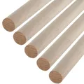 Produktbild: 5 Stück SOTECH Buche Rundstäbe glatt Ø30 x 500 mm Rundhölzer Holzstäbe zum Basteln oder als Garderobenstangen