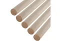 Produktbild: SO-TECH® Kleiderstange Garderobenstange Rundstab Holzstab zum Basteln Ø 30 mm Buche (Spar-Set, 5 St), Länge: 50 cm