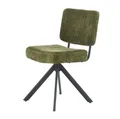 Produktbild: Esszimmerstuhl Polsterstuhl Drehstuhl Küchenstuhl Stuhl modern Chenille Grün