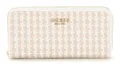 Produktbild: GUESS Phaedra SLG Zip Around Wallet L Geldbörse White Multi weiß beige Neu