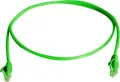 Produktbild: Telegärtner 100008050 RJ45 Netzwerkkabel, Patchkabel CAT 6 U/UTP 1.00m Grün Flammwidrig, Halogenfrei 1St.