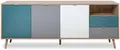 Produktbild: finori Sideboard Kommode Anrichte Cuba Sonoma Eiche Tricolor 180 x 71 x 40 cm