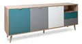 Produktbild: Sideboard groß Kommode Lowboard Anrichte mehrfarbig Skandinavisch 180 cm Cuba