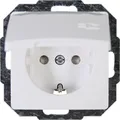 Produktbild: Kopp Schutzkontakt-Steckdose Paris mit Klappdeckel arktisweiß, 920802069