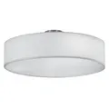 Produktbild: Trio Leuchten - Moderne runde Deckenleuchte I Deckenlampe I Lampe I Leuchte Nickel matt mit weißem Schirm - HotelI 3-flammig I Wohnzimmer I Schlaf... - Weiß