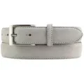 Produktbild: BELTINGER Ledergürtel Gürtel aus Veloursleder 3,0 cm - Weicher Velour-Ledergürtel für Herren (1-St) grau|silberfarben 110 cm (Gesamtlänge 125 cm)