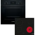 Produktbild: Bosch HBD231FB66, Einbau-Backofen-Set, HBF133BA1 + PKE61RAA2E, Einbau-Backofen, Elektro-Kochfeld - Schwarz