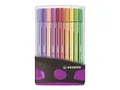 Produktbild: STABILO Faserstift STABILO Pen 68 Filzstift - 1 mm - 20er ColorParade anthrazit + pink