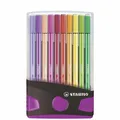 Produktbild: Stabilo-Pen 68 Color- Parade 20er in Kunststoff Box anthrazit-pink