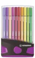 Produktbild: Premium-Filzstift - STABILO Pen 68 ColorParade - 20er Tischset in anthrazit/pink