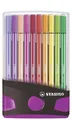 Produktbild: Premium-Filzstift - STABILO Pen 68 ColorParade - 20er Tischset in anthrazit/pi