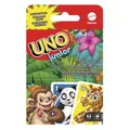 Produktbild: Mattel Games Uno Junior, Uno Kartenspiel, vereinfachte Version mit Zootieren und 3 Schwierigkeitsstufen, Kinderspiel, Geschenk für Kinder, ab 3 Jahre, GKF04