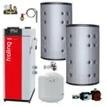 Produktbild: Paket Fröling Scheitholzkessel S4 Turbo 22 F Pufferspeicher 2x 749 Liter Zubehör
