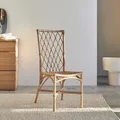 Produktbild: Stuhl aus Rattan heller Naturrattan Esszimmerstuhl Verandastuhl