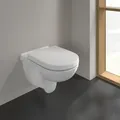 Produktbild: Villeroy & Boch O.Novo Combi Pack 5660HR01  WC mit WC-Sitz, spülrandlos, DirectFlush, Weiß Alpin