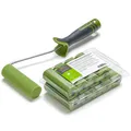 Produktbild: Lackierwalzen Set 10x Schaumstoff Lackierwalze 11 cm gerade inkl. Farbwalzenb...