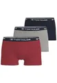 Produktbild: TOM TAILOR Herren Hip Pants, Unterhose, Elastan, Baumwolle, Single Jersey, rot Melange, 3er Pack L