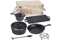 Produktbild: Garden Pleasure Grillpfanne Gusseisen-Kochset DUTCH 6-teilig, schwarz