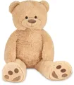 Produktbild: BRUBAKER Kuscheltier XXL Teddybär 100 cm groß - Beige (1-St), großer Teddy Bär, Stofftier Plüschtier