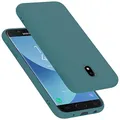 Produktbild: Cadorabo Hülle kompatibel mit Samsung Galaxy J5 2017 Hülle Silikon Handyhülle für Galaxy J5 2017 Case aus flüssigem Silikon- Kratzfeste und stoßfeste dünne TPU Schutzhülle - Liquid GRÜN