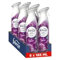 Produktbild: Febreze Lufterfrischer Spray Lenor Amethyst Blütentraum 6x185 ml, 2-in-1 Geruchsbekämpfung Und Frische