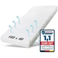 Produktbild: Babymatratze Pur, Babymatratze für Babybett, Baby Matratze, Ehrenkind, 10 cm hoch, (gratis Versand, Härtegrad (Weich - Mittelweich), Belastbarkeit: 55 kg 90 cm x 180 cm x 10 cm