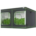 Produktbild: VEVOR Growbox 305 x 305 x 203 cm Gewächshaus aus 19 mm Stahl-Rahmen und 600D Oxford-Gewebe Growtent 60 kg Tragfähigkeit Growschrank Geeignet für 400 W Wachstumslicht Indoor Zuchtzelt
