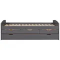 Produktbild: Inter Link Funktionsbett Lena 90 x 200 cm Holz Grau