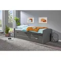 Produktbild: Mid.you Ausziehbett Interlink Lena 20902850, Grau, Holz, Kiefer, massiv, Höhe ca. 12 cm, 90x200 cm, Kinder- & Jugendzimmer, Kindermöbel, Kinderbetten, Ausziehbetten