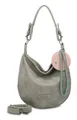 Produktbild: Fritzi Hobo Vintage Rock Hobo Kunstleder Damen Umhängetasche Festival City vegan abnehmbarer Anhänger Vintage-Waschung 31 x 33 x 10 cm, Braun