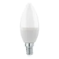 Produktbild: EGLO E14 LED Lampe dimmbar, Glühbirne in Kerzenform, 7,5 Watt (entspricht 60 Watt), 806 Lumen, Leuchtmittel Kerze warmweiß, 3000 K, Glühlampe opal weiß, C37, Ø 3,7 cm