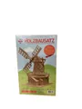 Produktbild: Holzbausatz Windmühle 3D Puzzle Bauwerk Modellbausatz Basteln mit Holz | NEU
