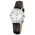 Produktbild: Regent Damen-Armbanduhr schwarz Analog F-514 Leder-Armband URF514