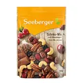 Produktbild: Seeberger Schoko-Mix, Einzigartige Schokoladen-Mischung mit Pekannüssen, Cashews, Cranberries und Kirschen - knackig & lecker (1 x 150 g)