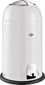 Produktbild: WESCO Abfalleimer Kickmaster Junior 12L | Stahl pulverbeschichtet | Dämpfer | Kunststoff-Einsatz | weiß matt