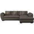 Produktbild: Livetastic Ecksofa, Braun, Textil, 3-Sitzer, Ottomane rechts, L-Form, 278x187 cm, Made in EU, seitenverkehrt erhältlich, Rücken echt, Wohnzimmer, Sofas & Couches, Wohnlandschaften, Ecksofas