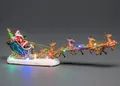 Produktbild: Weihnachtsdorf – Santas Rentierschlitten + bunte LED Beleuchtung + Musik OVP