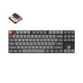 Produktbild: Keychron K1 Max Ultra-Slim QMK/VIA Bluetooth Wireless/USB Wired Custom Mechanische Tastatur, 2.4 GHz, Gaming-Tastatur mit TKL-Layout, Weiß-LED und Low-Profile Gateron Brown Switch
