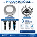 Produktbild: 3x Ersatzscherköpfe Kompatibel mit Philips SH30/50 Rasierer Serie 3000 2000 1000