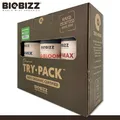 Produktbild: Biobizz Trypack Outdoor mit je 250 ml Bio-Bloom Fish-Mix Top-Max Biodünger