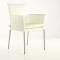 Produktbild: Armlehnstuhl Besucherstuhl Ricco Rindsleder Weiss | SIX Besucherstühle