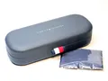 Produktbild: 1 Original Tommy Hilfiger Etui Brillenetui dunkelblau aus Metall Neu